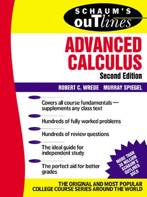 Advanced Calculus - ebook